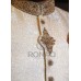 Light Cream Jamawar Handwork Sherwani