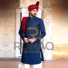 BLACKISH BLUE SHERWANI SEQUENCE