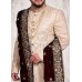 cream embroided sherwani 