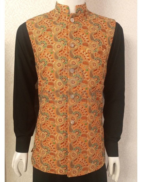 multi mehendi waist coat 