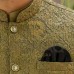 Brown Embroided waist coat 