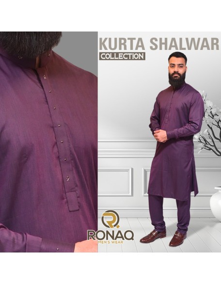 Purple Kameez Shalwar