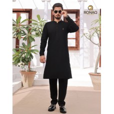 Jet Black Kurta Pajama