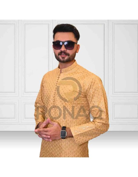 Golden Sequence Kurta