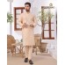 Light Peach Embroidered Kurta Pajama