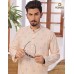 Light Peach Embroidered Kurta Pajama