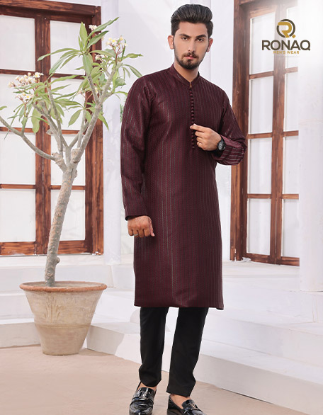 Dark Maroon Fancy Kurta