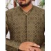 Olive Geometric Kurta