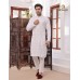 Silver Embroidered White Kurta