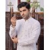 Silver Embroidered White Kurta