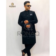 black velvet sequence prince coat 