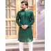 GREEN EMBROIDED MIRROR KURTA