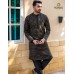 BLACK EMBROIDED KURTA