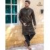 BLACK EMBROIDED KURTA