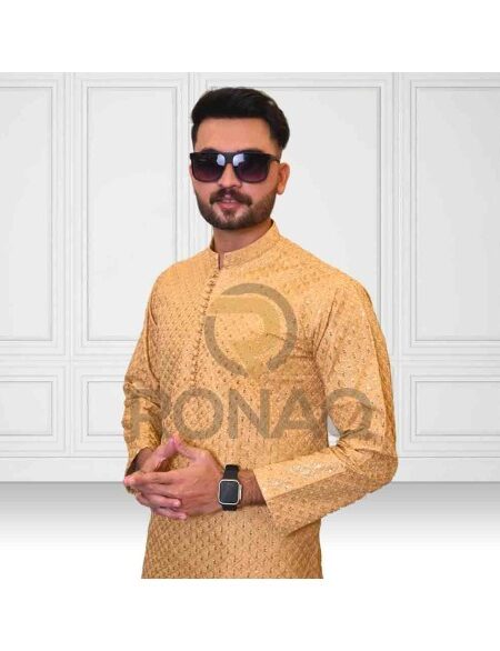 Golden Sequence Kurta