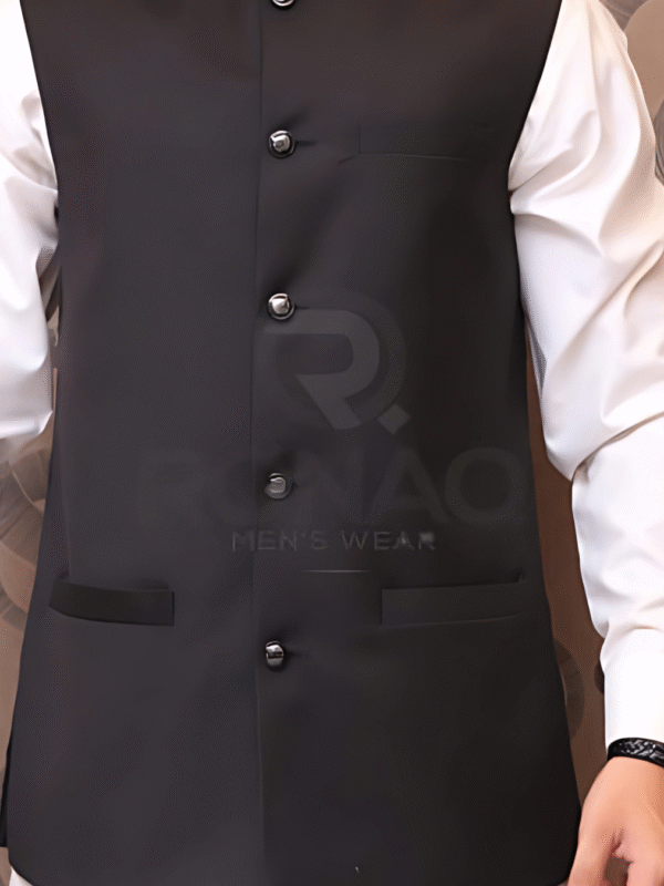 Black Suiting Waistcoat