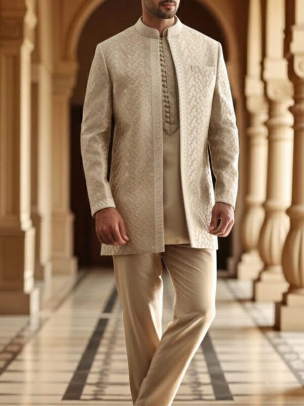 Light Fone Emb Prince Coat