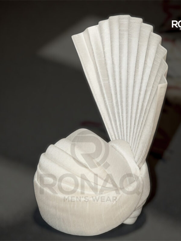 Royal Ivory Wedding Pagri – Minimal Design